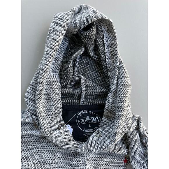 DIKOTOMY, SIZE L, MEN'S HOODIE, GREY - Picture 3 of 6